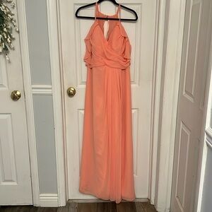 Azazie Dakota Bridesmaid Dress (Coral)